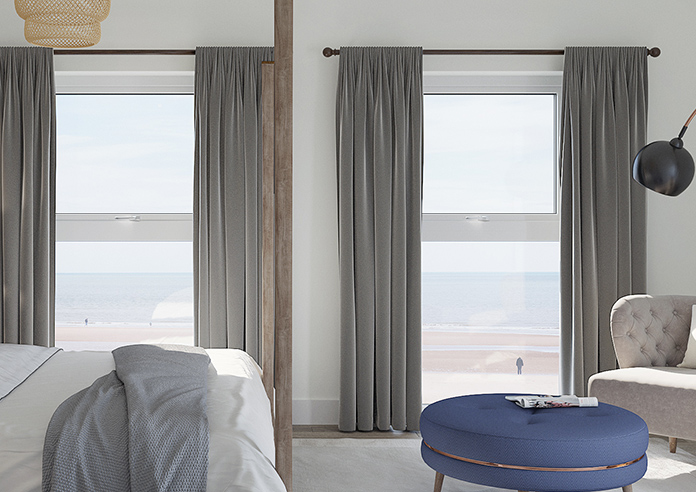 Luxe Velvet, Charcoal - Made to Measure Curtains - Image 3